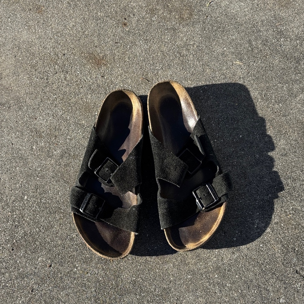 Birkenstock suede sandals